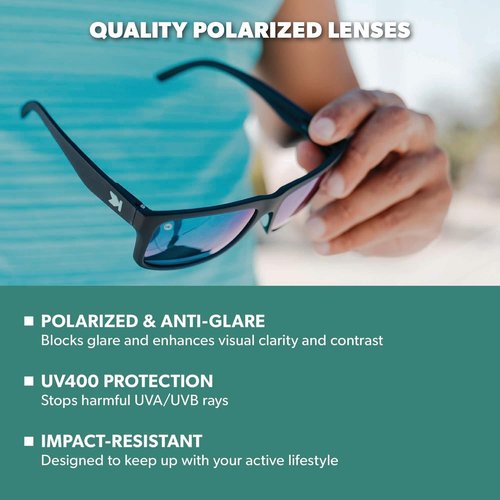Knockaround Torrey Pines Polarized Sunglasses - UV400 Protection for Men & Women | Stylish & Durable