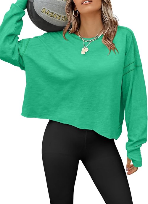 Magritta Women's Open Back Workout Top - Casual Backless Crop Tee for Yoga & Running | Loose Fit
