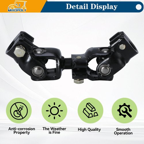 Mixopoly Golf Cart Intermediate Steering Joint Replacement for Club Car DS 1984-Up Gas or Electric Replace OEM 1013861 1012454 103601601 1036016-01