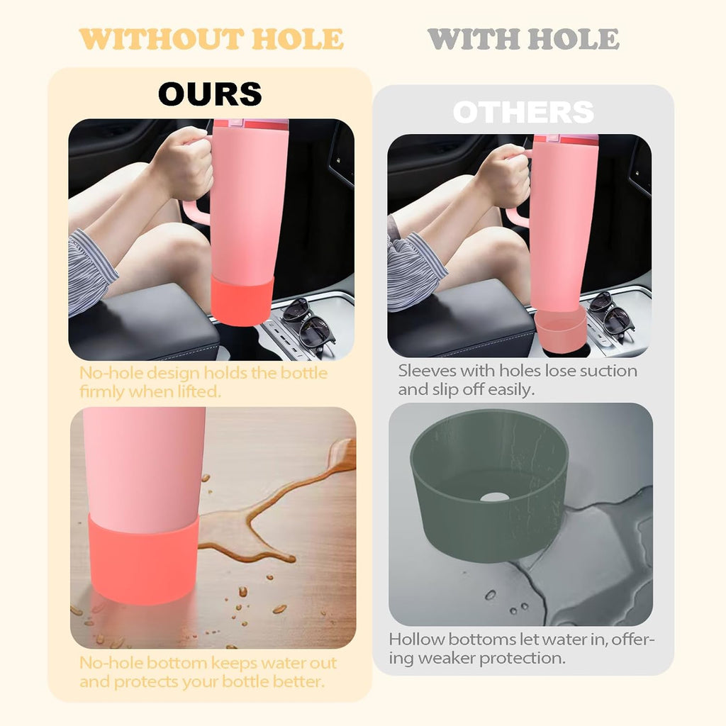 Owala Silicone Boot - Non-Slip, Scratch-Resistant Stability Enhancer for 30oz & 40oz Bottles | 12 Colors Available (Orange Grove)
