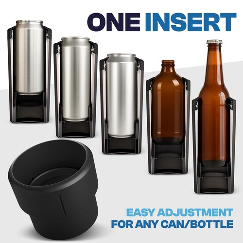 Universal Buddy XL Can Cooler by Frost Buddy - Fits 12-ounce, 16-ounce, 20-ounce, and 24-ounce Cans and Bottles - Keep Your Drinks Refreshingly Chilled for over 12 hours Emerald Elegance