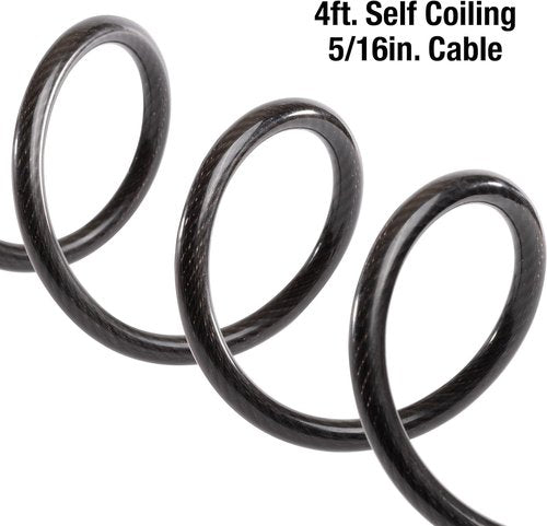 Master Lock Bike Lock Cable - Secure Combination Lock | Durable Black 8143D