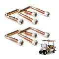 ZLX&LU EZGO Leaf Spring U Bolt Accessories, Golf Cart Rear Leaf Spring Bolt Kit, Suitable for 1994-2009 EZGO TXT Gas and Electric Golf Cart, OEM#: 00560G1, 11098G5, 72618G01-4 Pack