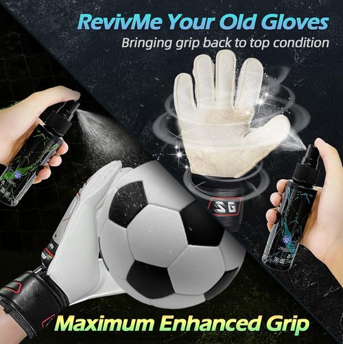 Goalkeeper Glove Spray Bundle - MSDS Certified 30ml Grip Spray & 30ml Glove Wash