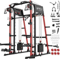 Mikolo M4 2.0 Smith Machine - All-in-One Home Gym Power Cage with LAT Pulldown & Cable Crossover