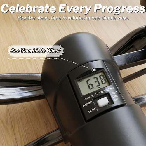 New Vision Rocking Stepper - Home Exercise Equipment with Resistance Bands & Balance Board | Low-Impact Full Body Workout