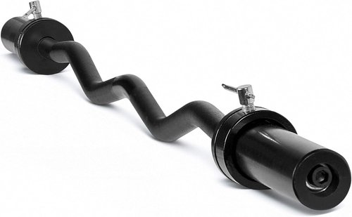 CAP Barbell 47-Inch Olympic EZ Curl Bar - Ideal for 2-Inch Weight Plates | Multiple Options Available