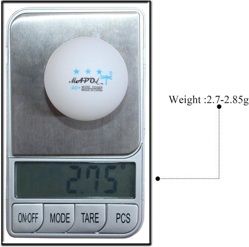 MAPOL 40+ Premium 3-Star Ping Pong Balls - 60 Count for Advanced Table Tennis Practice