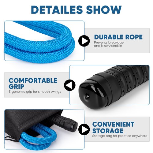 Golf Rope Swing Trainer Professional Golf Swing Rope Training Aid Improved Golfers Swing Speed, Rhythm, Flexibility and Strength Golf Training Aid for Men Women Gift