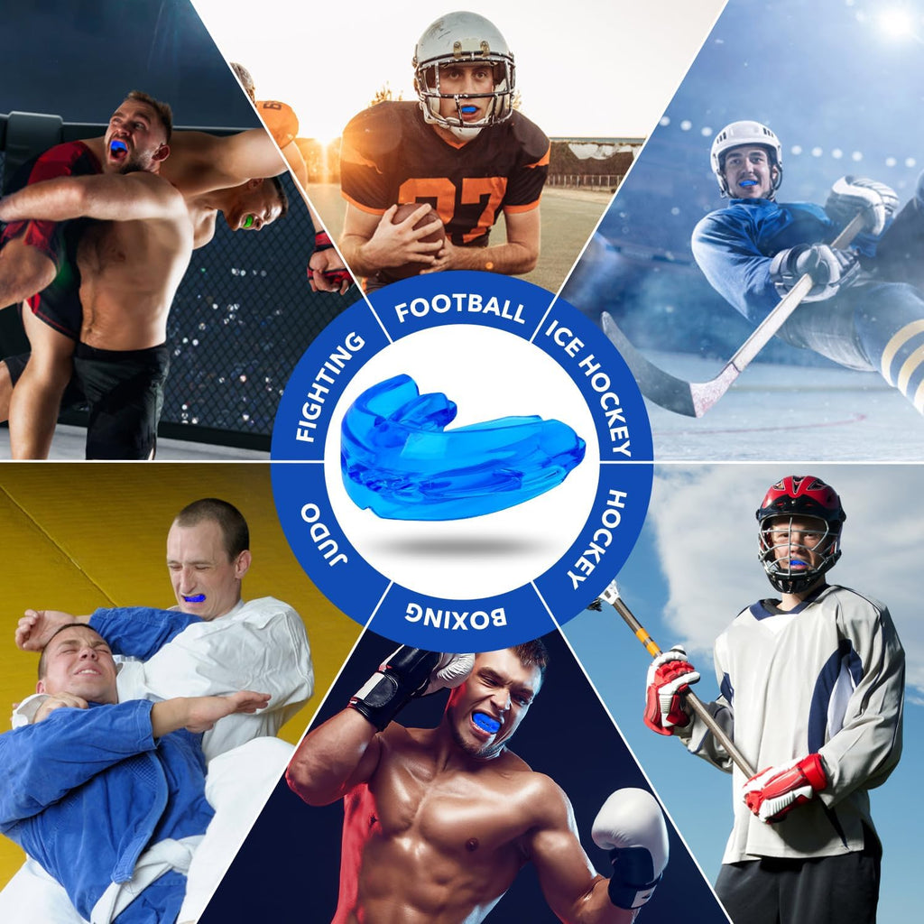 Skiennix Mouth Guard - Soft Sports Mouthguard for Braces | No Boiling Required, Ideal for Football & Martial Arts