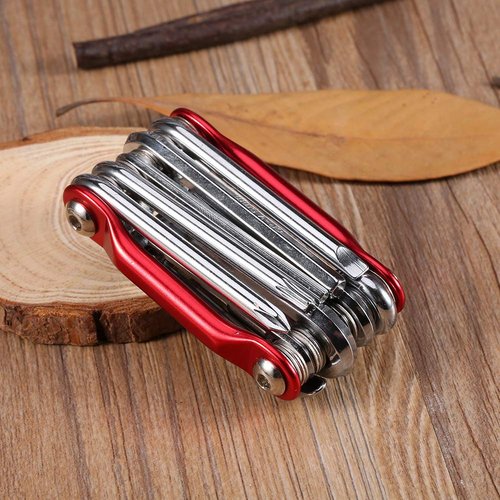 Yunir Bike Repair Tool Kit, 11 In 1 Portable Multi Function Bicycle Accessories with Chain Clamps, Firm Wrench, Screwdriver, Straight Screwdriver, Hex Key Wrench, Yunircg8xwq49e1