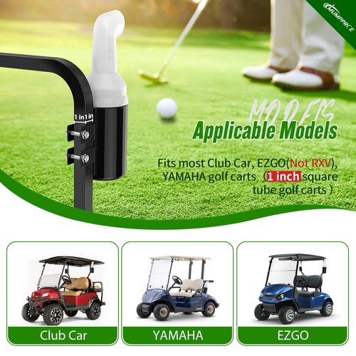 MUMPPRCE Golf Cart Sand Bottle with Holder No Drilling Required, Universal Golf Cart Sand Pots Fit Club Car, EZGO, Yamaha Models, Divot Filler Sand Bottle, Large Capacity and Easy to Install, 1PCS