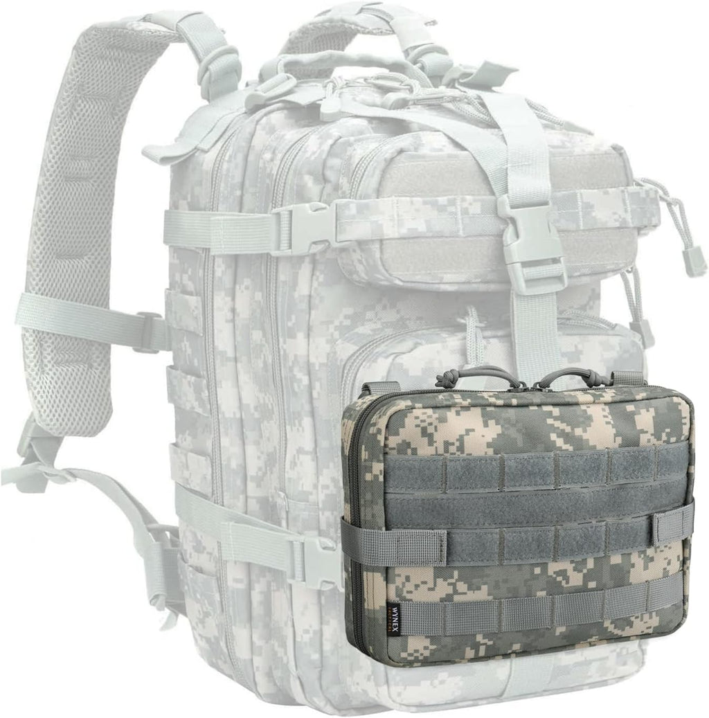 WYNEX Tactical Admin Molle Pouch - Durable 1000D Nylon Medical EDC Utility Bag for Hiking & EMT Use