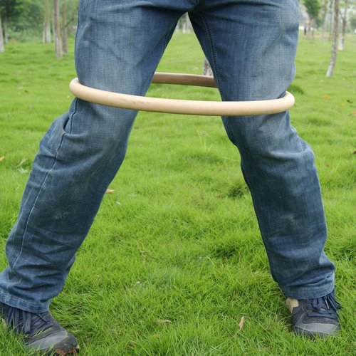 CHuangQi Wing Chun Rattan Ring (14-Inch), Tsun Siu Lum Kung Fu Ring, Basic Martial Arts Training Equipment