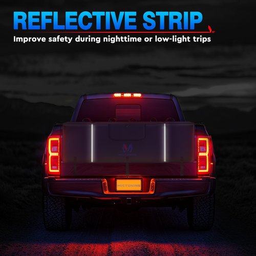 MICTUNING Tailgate Bike Pad for Mountain Bike, Secure 5 Bikes on Truck, ScratchResistant Tailgate Pad with Reflective Strips and Tool Pocket, for Outdoor Bicycle Transportation