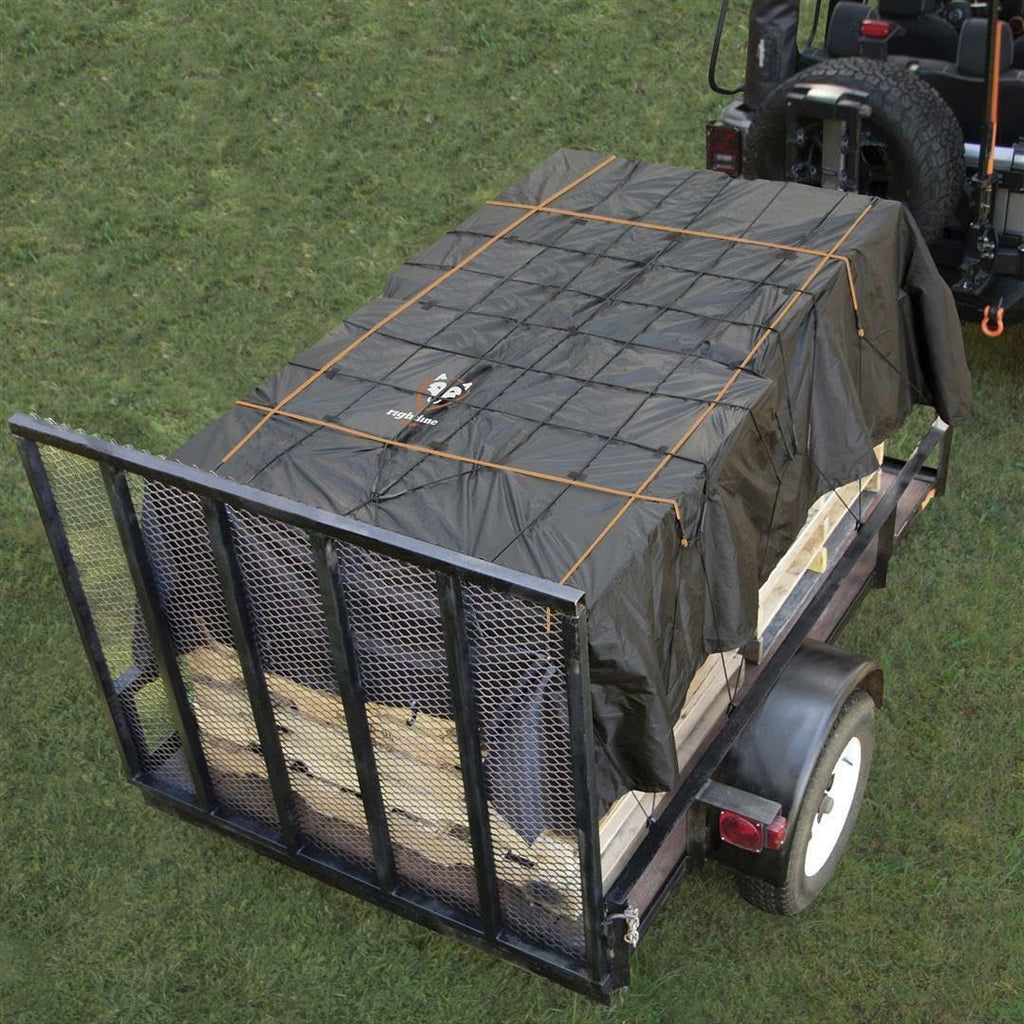 Rightline Gear Weatherproof Truck Bed Cargo Net - Built-In Tarp, 8.8' x 10' Size