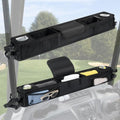Little World Golf Cart Front Storage Basket - Golf Cart Front Basket with Insulated Cup Holders, No-Drilling Installatio Golf Cart Storage Accessory (Black)