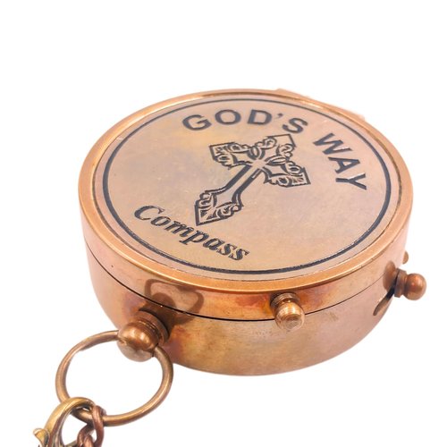 God's Way Compass - Baptism Gifts for Boys, Christian Gifts for Men, Catholic Gifts, Gifts for Teen Boys, Graduation Gifts, Inspirational Gifts for Woman, Sentimental Gifts (for I Know The Plans)