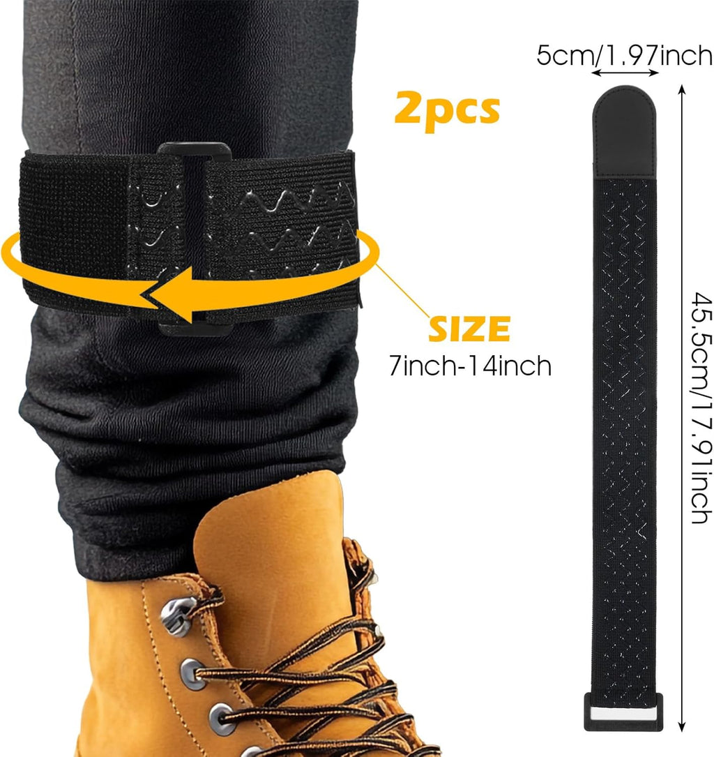Skiennix Boot Belt Strap - Adjustable Elastic Bands for Cowboy Boots | 2 Pcs Lengthened & Widened