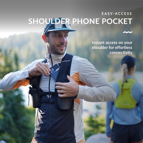 Water Buffalo Quiver Running Vest – Lightweight Hydration Pack with Dual Bottles for Men & Women, Ideal for Trail & Marathon Training