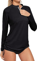 Heathyoga Rash Guard for Women - UPF 50+ UV Sun Protection Long Sleeve Swim Shirt | Stylish Bathing Suit Top