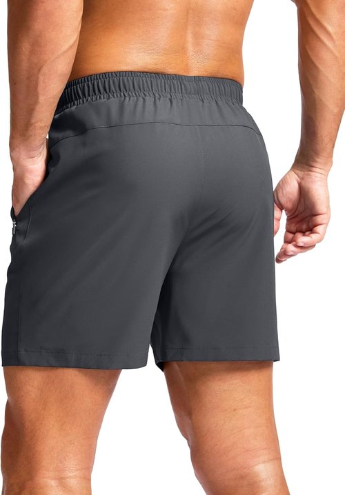 G Gradual Men's Athletic Running Shorts - Quick Dry Workout Shorts with Zipper Pockets | 7"/5"/9" Sizes for Gym & Hiking