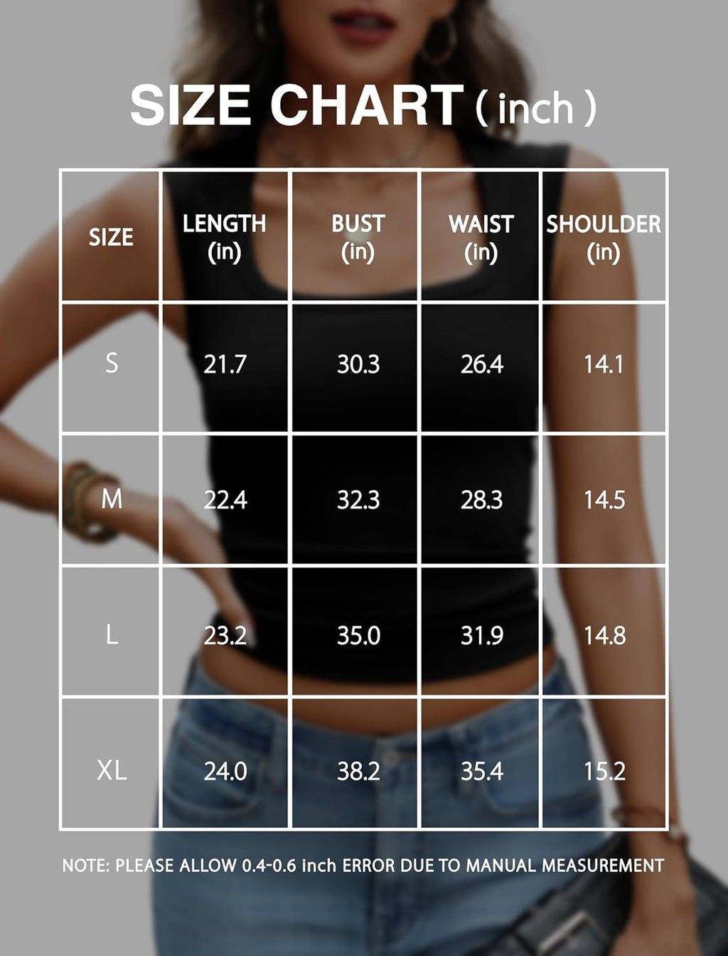 Skiennix Women's Cotton Square Neck Tank Top - Stylish Sleeveless Cami for Summer Outings