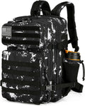 Skiennix 25L Tactical Backpack - Military-Grade Molle Design for Men & Women | Black Lightning Color