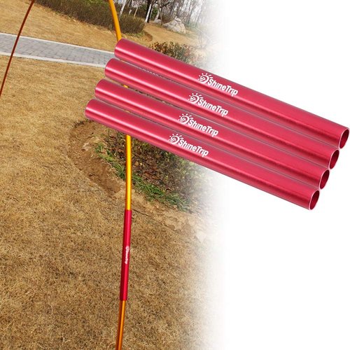 Alomejor Tent Pole Repair Tube,Lightweight Aluminium Alloy Splint Camping Gear Repair Tool for 0.31-0.33 inch Diameter Campers Backpackers Hiking Outdoor Emergencies