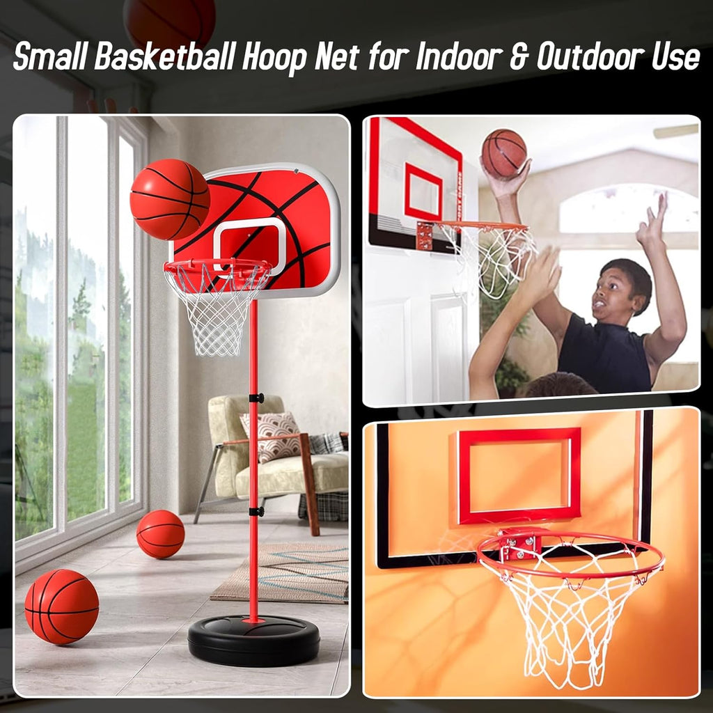 Skiennix Mini Basketball Nets - 8 Pcs Replacement for 8"-10.25" Rims | Durable Nylon Construction