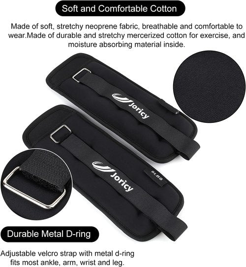 Ankle Weights by [Brand Name] - Adjustable Strength Training Weights for Fitness | 1-20 LBS Options