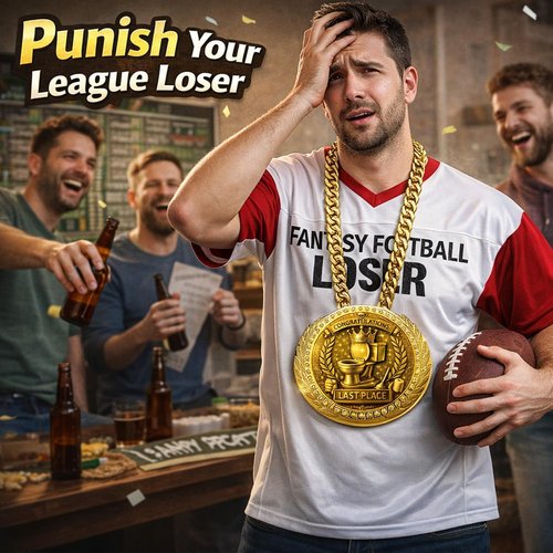 Goat Medal Champion Chain - Sports Award Medal for Football, Soccer & Basketball | Fun Trophy for All Ages