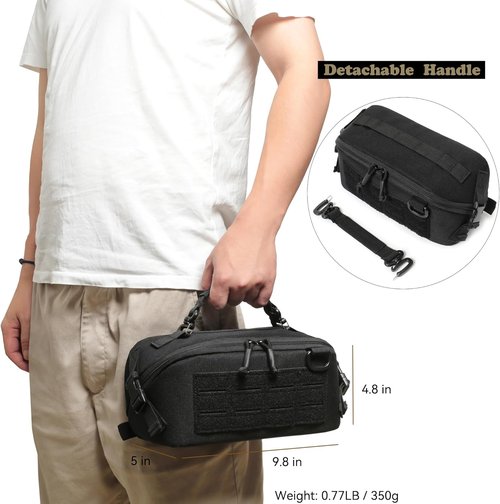 Katadem Tactical Pouch - Wide Open Design Travel Toiletry Organizer | EDC Military Gear Storage