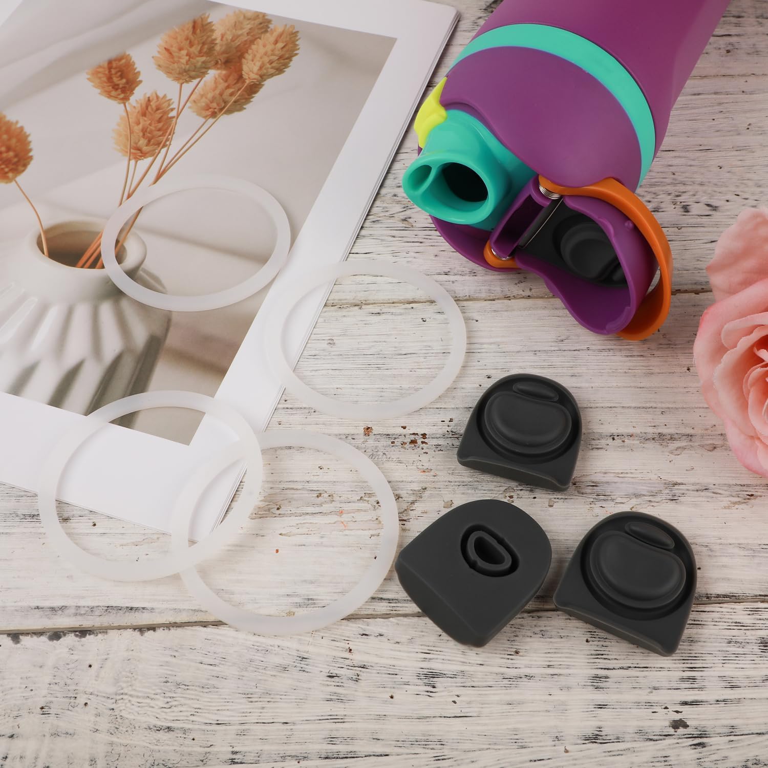 Owala | Water Bottle Seal Circles & Replacement Stoppers - BPA-Free Silicone Gaskets for 19oz-40oz Bottles