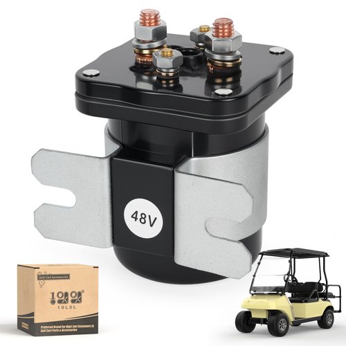 10L0L Heavy Duty 48V 4-Terminal Solenoid for Club Car, EZGO, Yamaha Golf Carts - Compatible with Club Car 101883601, EZGO 73231G01, Yamaha JR1-H1950-00 - 586 Series