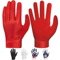 RIGWARL Football Gloves RED+Adult-L, Super Sticky Receiver Gloves for Men, Youth & Kids
