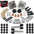 CASISPRO Club Car Precedent Deluxe Golf Cart Front End Repair Kit 2004-UP, Club Car Rebuild Kit with Front Wheel Hub/King Pin/Bearing/Bushings, OEM# 102287201 103638601 103638801