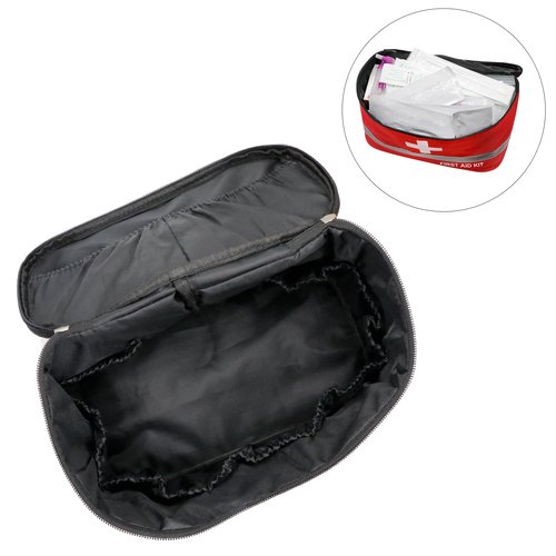 Faylapa Empty First Aid Bag, 10.2x5.5x5.5 inches Portable Outdoor First Aid Medical Storage Bag, Multi-Function Emergency Medicine Storage Organizer for Home Outdoor Travel Car Camping Hiking