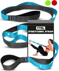 Fascia Stretching Strap with Loops - Non-Elastic Yoga Band for Physical Therapy & Flexibility | Ideal for Hamstring & Leg Stretches