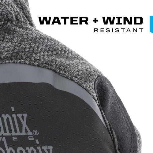 Mechanix Wear ColdWork FastFit Winter Work Gloves - Wind & Water Resistant, Fleece Insulated, Touch Capable | Black/Gray, Large
