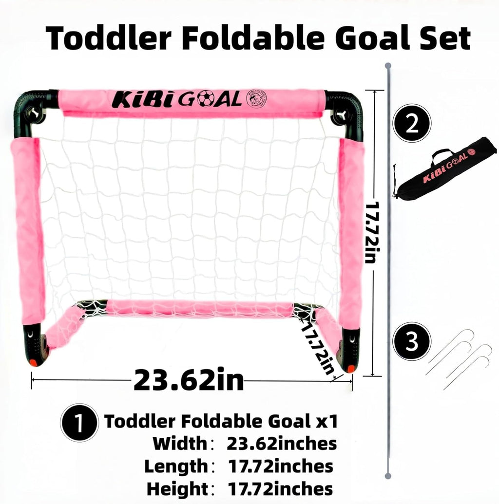 Soccer Goal - Small Foldable Kids' Goal for Indoor/Outdoor Play | Perfect Mini Soccer Gift