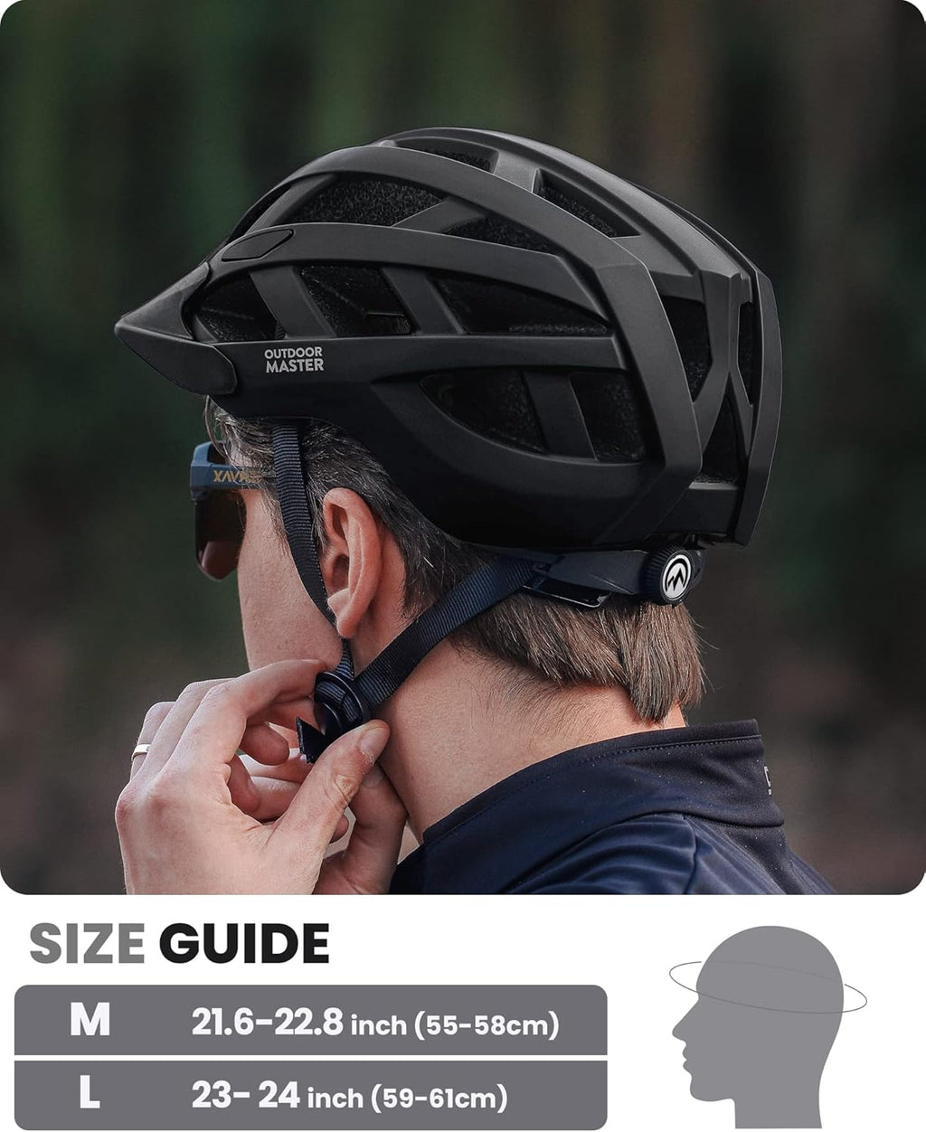 OutdoorMaster Gem MIPS Cycling Helmet - Ventilated Design with Two Removable Liners | Youth & Adult Sizes
