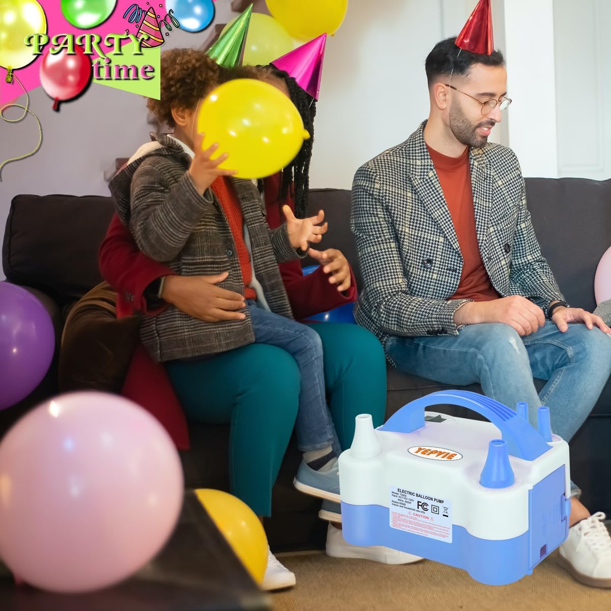 Skiennix Electric Balloon Pump - Portable 2 Modes Blower with 14 Arch Kits for Party Decoration