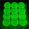 AboveGenius LED Light-Up Pickleball Balls - Glow in The Dark for High Visibility Night Play | Durable 40-Hole Design