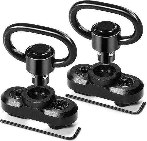 Bontok Sling Swivel Mount Set - Durable 1.25 Inch Metal Attachments for Two Point Slings