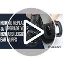 Gel Ear Pads 2 Pack for Howard Leight/PROHEAR Earmuffs - Silicone Memory Foam Pad Replacement