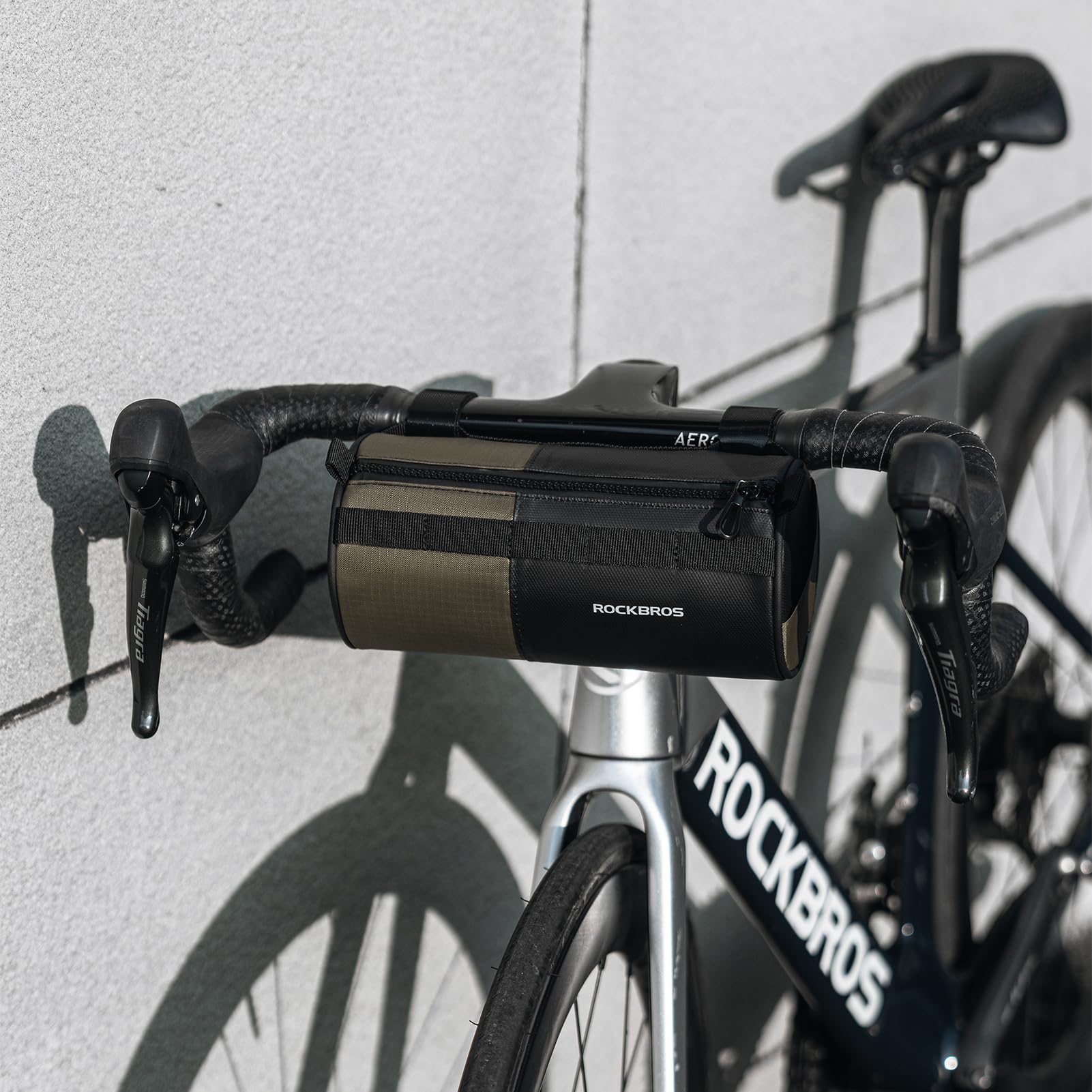 ROCKBROS Bike Handlebar Bag Bicycle Front Bag Storage Bag with Shoulder Strap for Road Mountain Gravel Bike