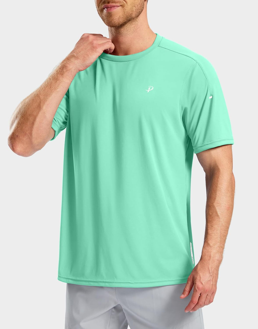 Pudolla Men's Running T-Shirts - Lightweight Quick-Dry Athletic Gym Tees | Short Sleeve Sport Tops