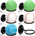 Tebery Baseball Display Wall Holder - 6 PCS Sturdy Mount for Memorabilia & Sports Ball Organization