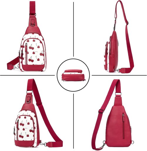 CLUCI Leather Crossbody Bag - Stylish Sling Backpack for Women & Men | Perfect Birthday Gift
